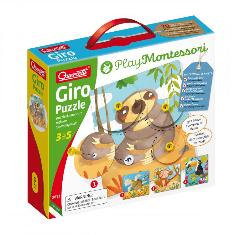 Quercetti Montessori - 0611 | Giro Puzzle
