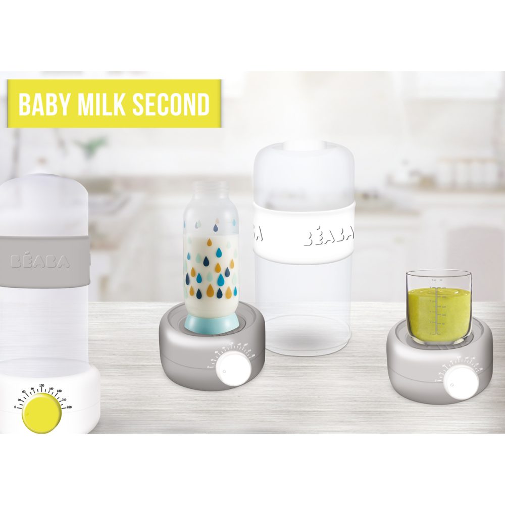 Incalzitor biberoane si sterilizator Baby Milk Second Gri