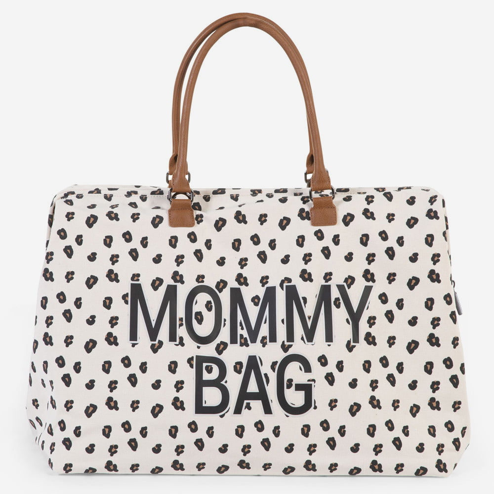 geanta de infasat childhome mommy bag leopard 1