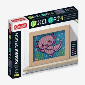 Pixel Art 4 Quercetti Kawaii Axolotl