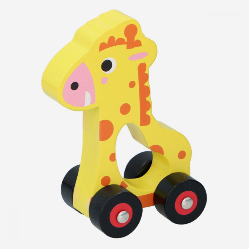 Jucarie Din Lemn Cu Roti Marionette Girafa