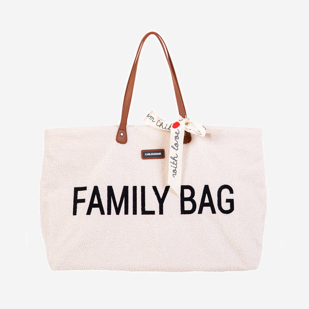 Geanta Childhome Family Bag Teddy Off White