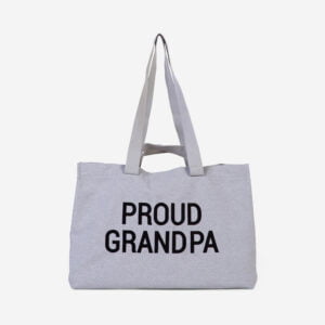 Geanta Childhome Proud Grandpa Grey